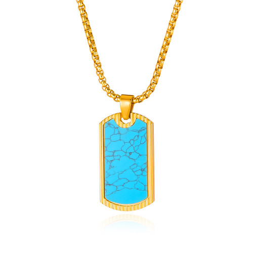 Wholesale Stainless Steel Turquoise Pendants
