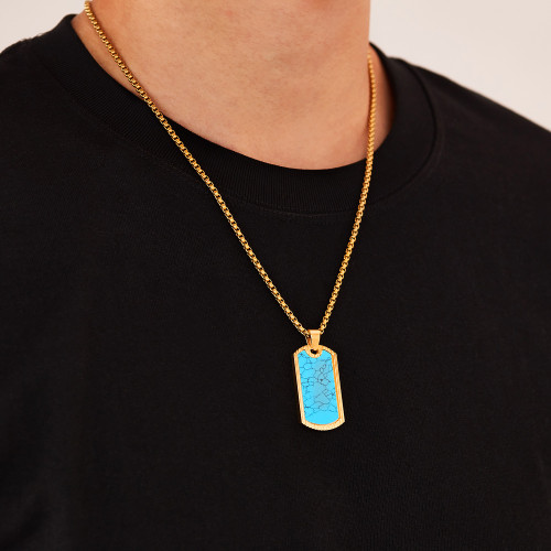 Wholesale Stainless Steel Turquoise Pendants