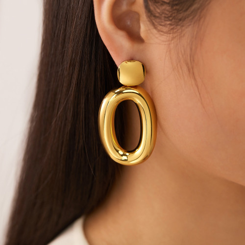 Wholesale Stainless Steel Elegant Simple Earrings