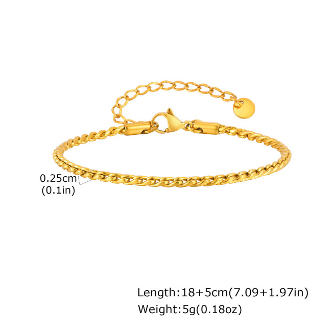 Wholesale Stainless Steel Minimalist Bracelet for Men