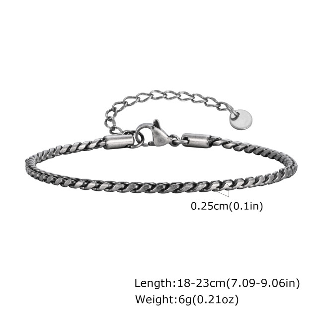 Wholesale Stainless Steel Minimalist Bracelet for Men