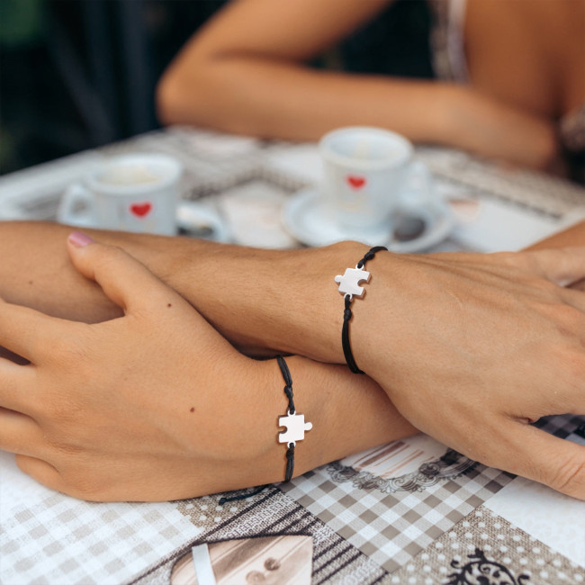 Wholesale Stainless Steel Puzzle Friendship Bracelet