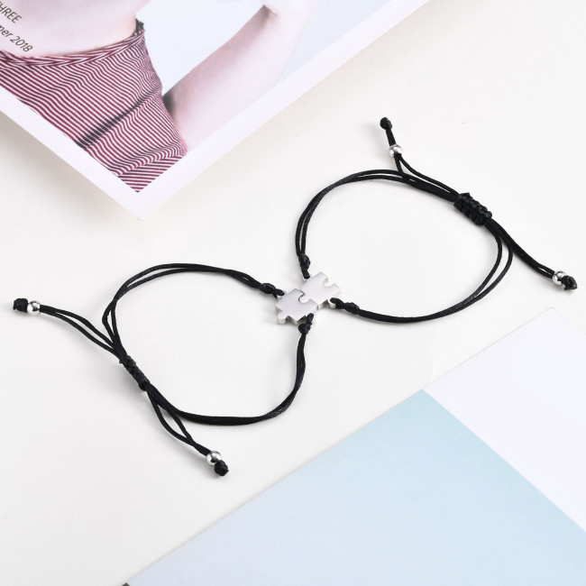 Wholesale Stainless Steel Puzzle Friendship Bracelet