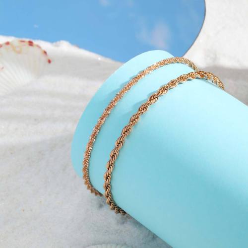Wholesale Stainless Steel Ins Style Anklet