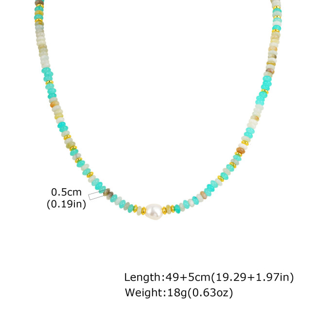 Wholesale Natural Stone Beaded Necklace
