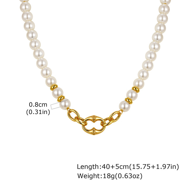 Wholesale Imitation Pearl Beaded Necklace