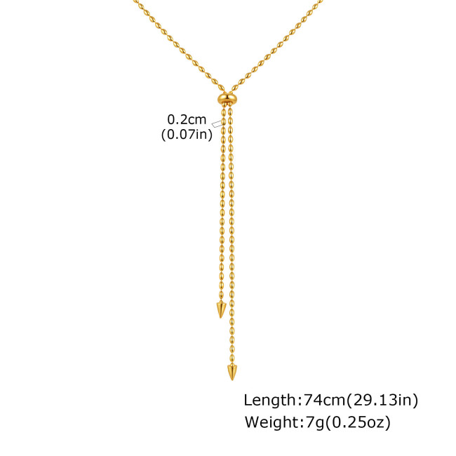 Wholesale Stainless Steel Adjustable Necklace
