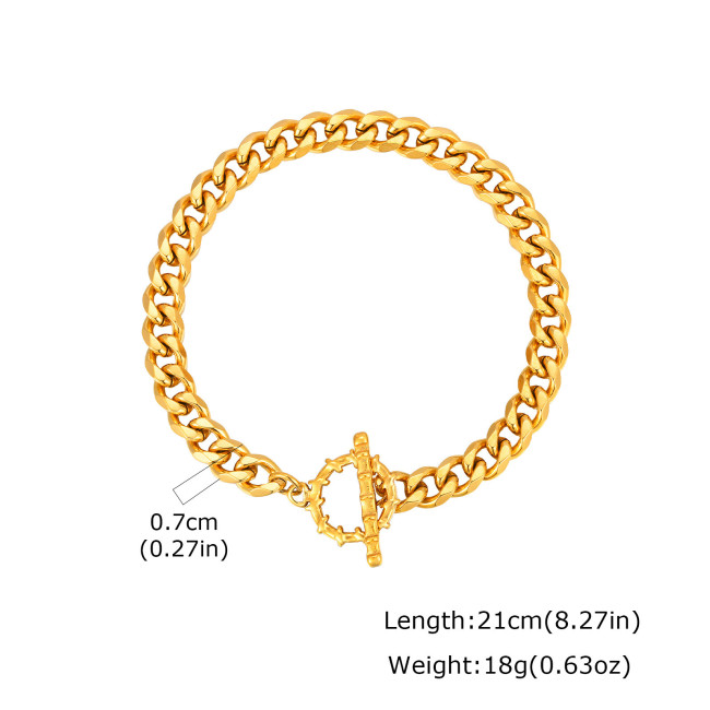 Wholesale Stainless Steel OT Clasp Bracelet