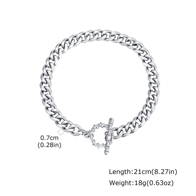 Wholesale Stainless Steel OT Clasp Bracelet