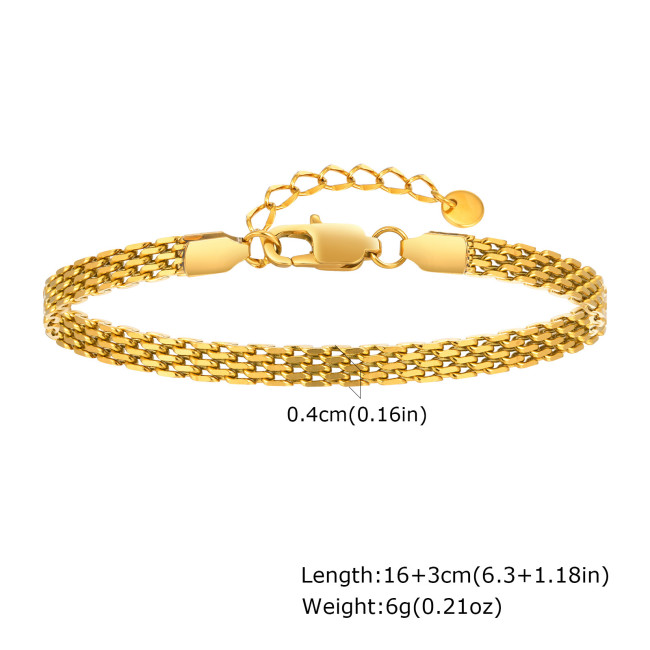 Wholesale Stainless Steel Mens Mesh Bracelets