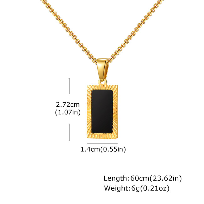 Wholesale Stainless Steel Square Pendant