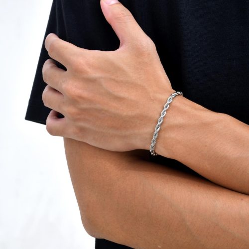 Wholesales Stainless Steel Twist Chain Bracelets