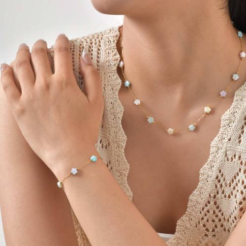 Wholesale Stainless Steel Colorful Bracelet Necklace