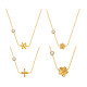 Wholesale Stainless Steel Butterfly Zirconia Necklace