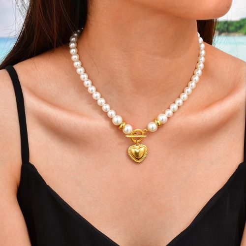 Wholesale Imitation Pearl Beaded Necklaces