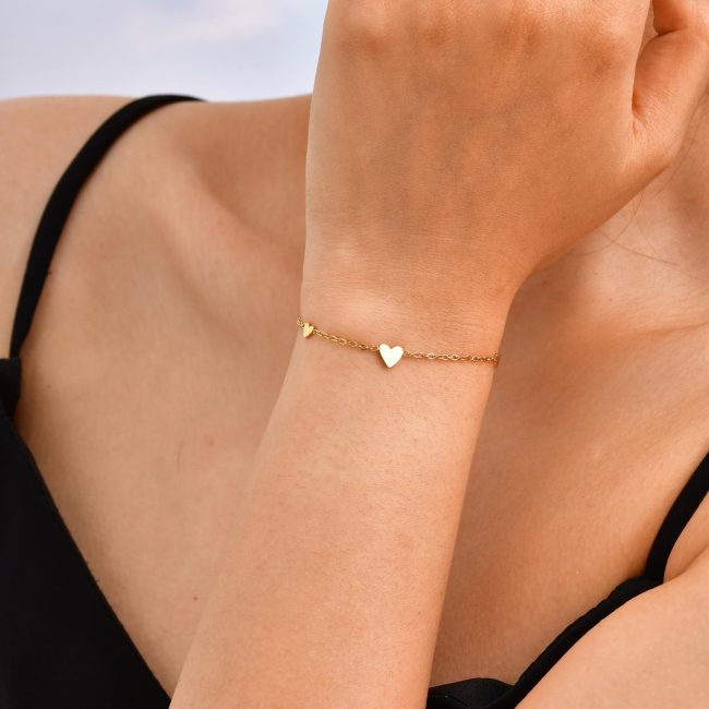Wholesale Stainless Steel Heart Bracelet