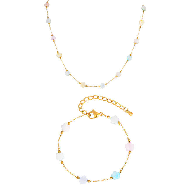 Wholesale Stainless Steel Colorful Bracelet Necklace