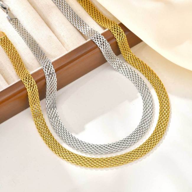 Wholesale Stainless Steel Mesh Necklace