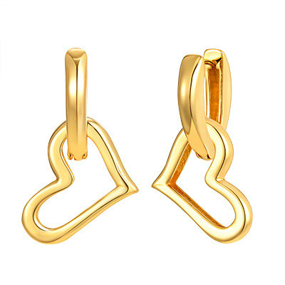 Wholesale Copper Heart Earrings