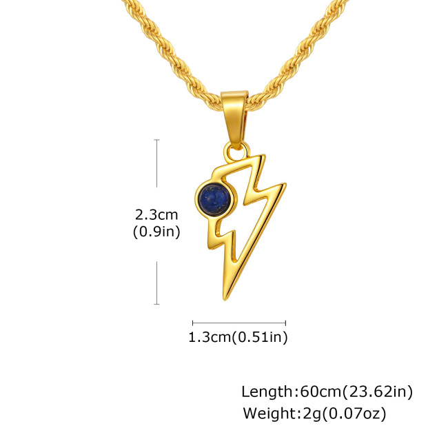 Wholesale Stainless Steel Lightning Pendant