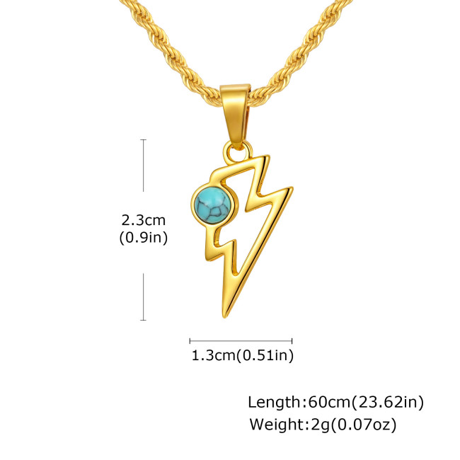 Wholesale Stainless Steel Lightning Pendant