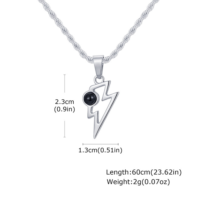 Wholesale Stainless Steel Lightning Pendant