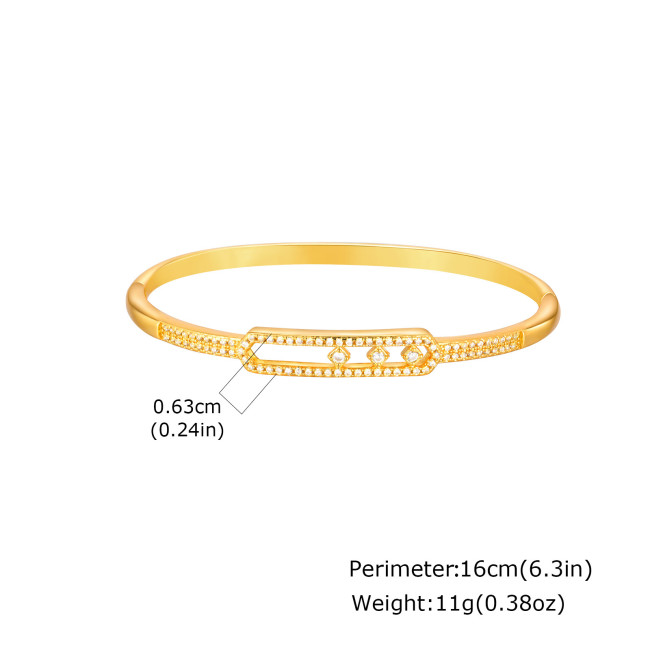 Wholesale Copper Zirconia Niche Bangle