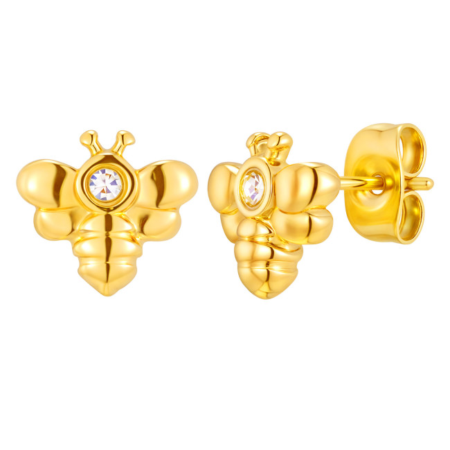 Wholesale Stainless Steel Bee Earrings
