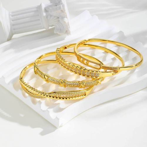 Wholesale Copper Zirconia Niche Bangle