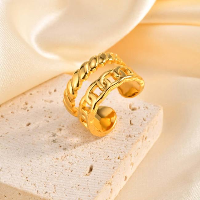 Wholesale Stainless Steel Minimalist Open Rings