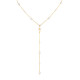 Wholesale Stainless Steel Imitation Pearl Flower Necklace