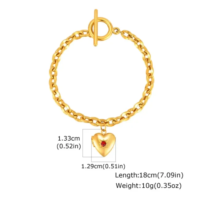 Wholesale Stainless Steel Love OT Buckle Bracelet
