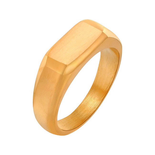Wholesale Stainless Steel Mens Golden Rings