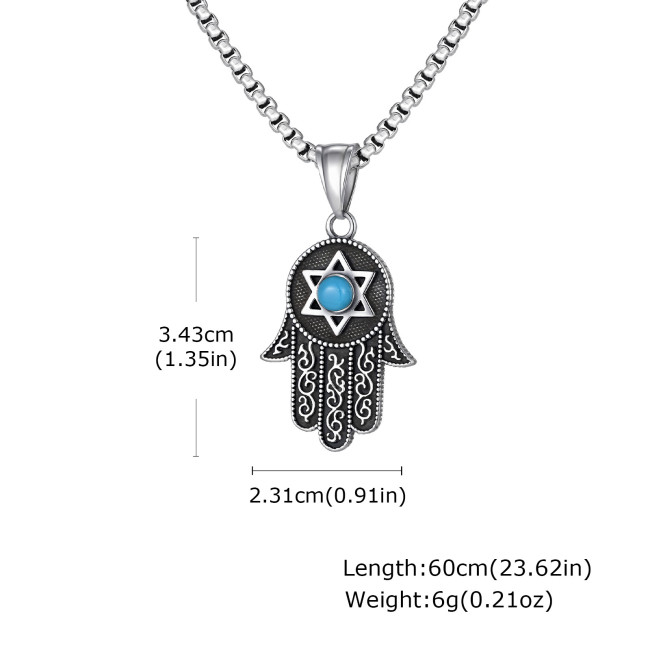 Wholesale Stainless Steel Fatima Hand Pendant