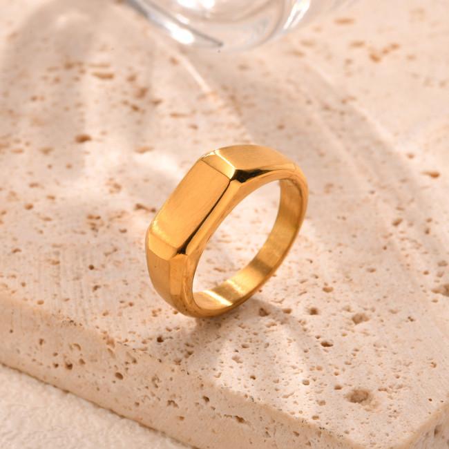 Wholesale Stainless Steel Mens Golden Rings