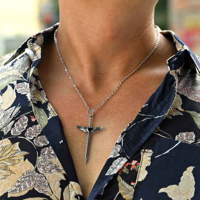 Wholesale Stainless Steel Angel Wing Pendant