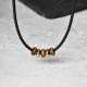Wholesale Stainless Steel Tiger Eye Beaded Necklace