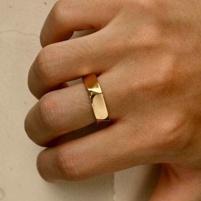 Wholesale Stainless Steel Pentagonal Ring