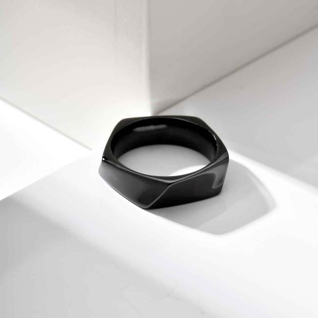 Wholesale Stainless Steel Pentagonal Ring