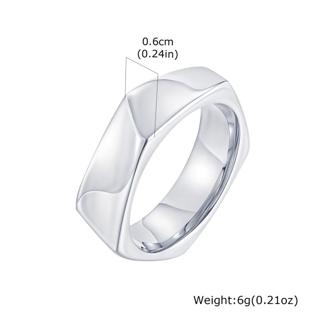 Wholesale Stainless Steel Pentagonal Ring