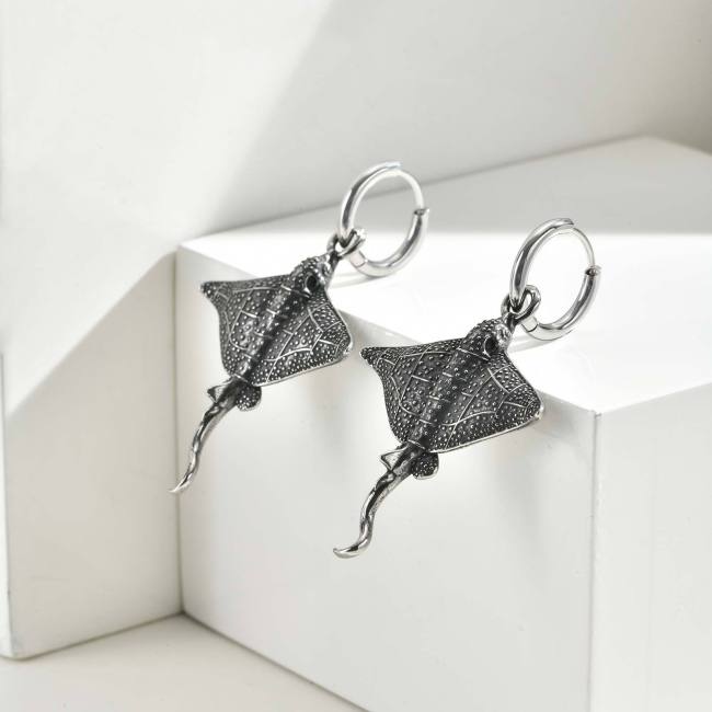 Wholesale Stainless Steel Devilfish Earrings