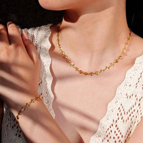 Wholesale Stainless Steel Bracelet Necklace Set