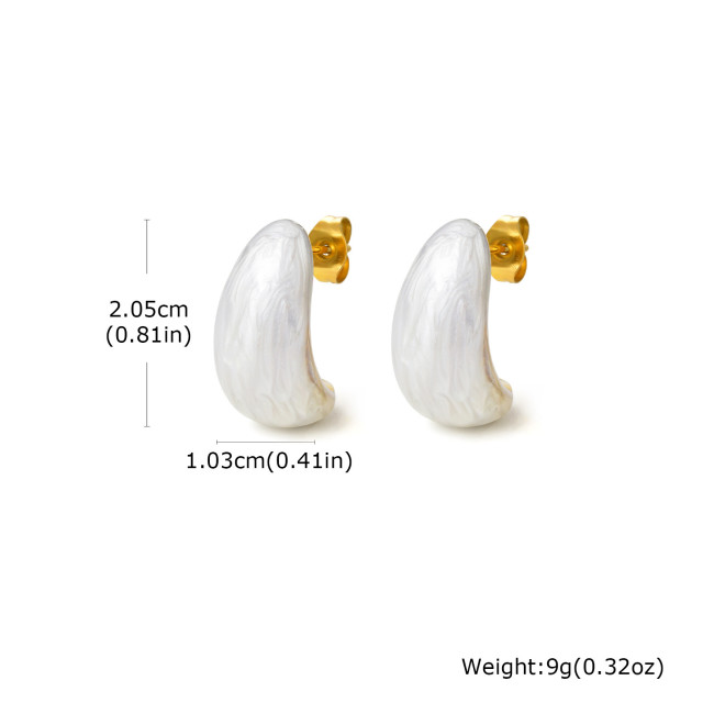 Wholesale Stainless Steel Colored Earrings