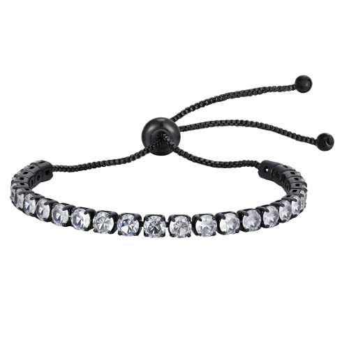 Wholesale Copper Zirconia Black Bracelet