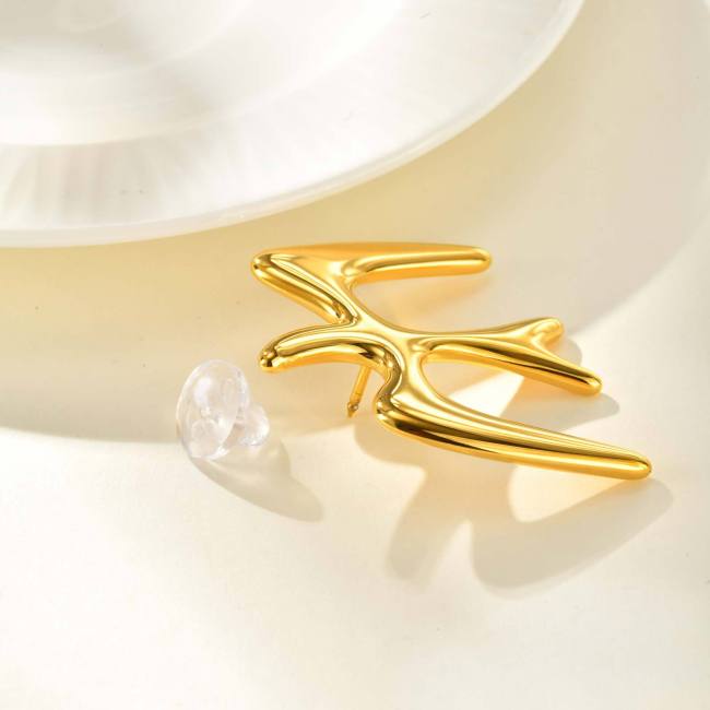 Wholesale Stainless Steel Swallow Brooch