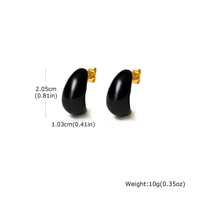 Wholesale Stainless Steel Colored Earrings