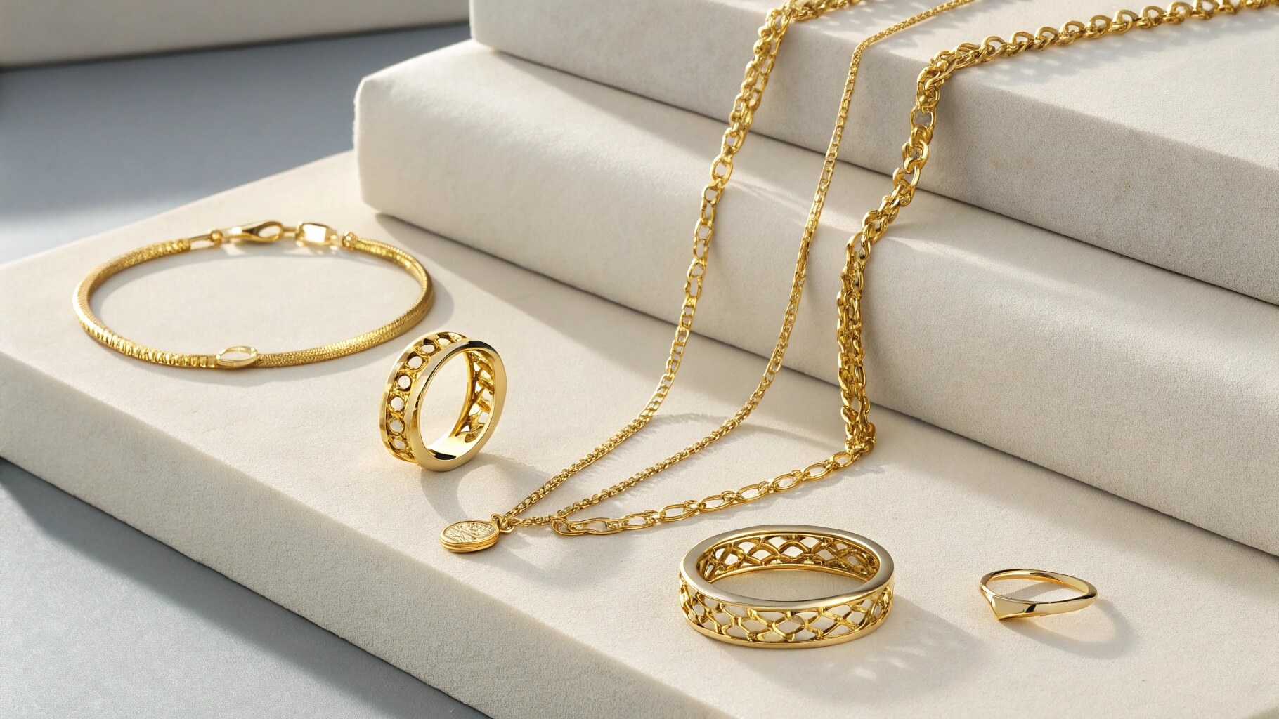 Gold Jewelry Display
