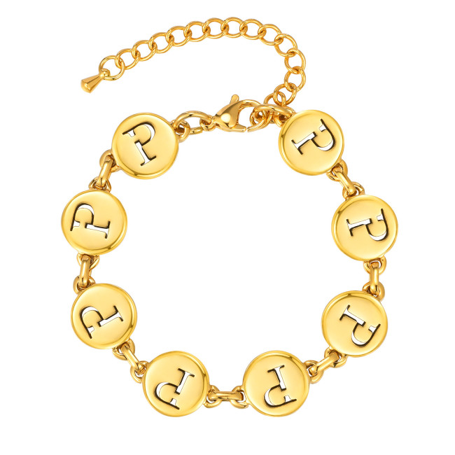 Wholesale Stainless Steel Initial Bracelets