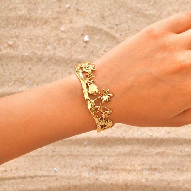 Wholesale Stainless Steel Coconut Shell Open Bangle