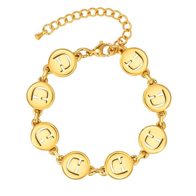 Wholesale Stainless Steel Initial Bracelets